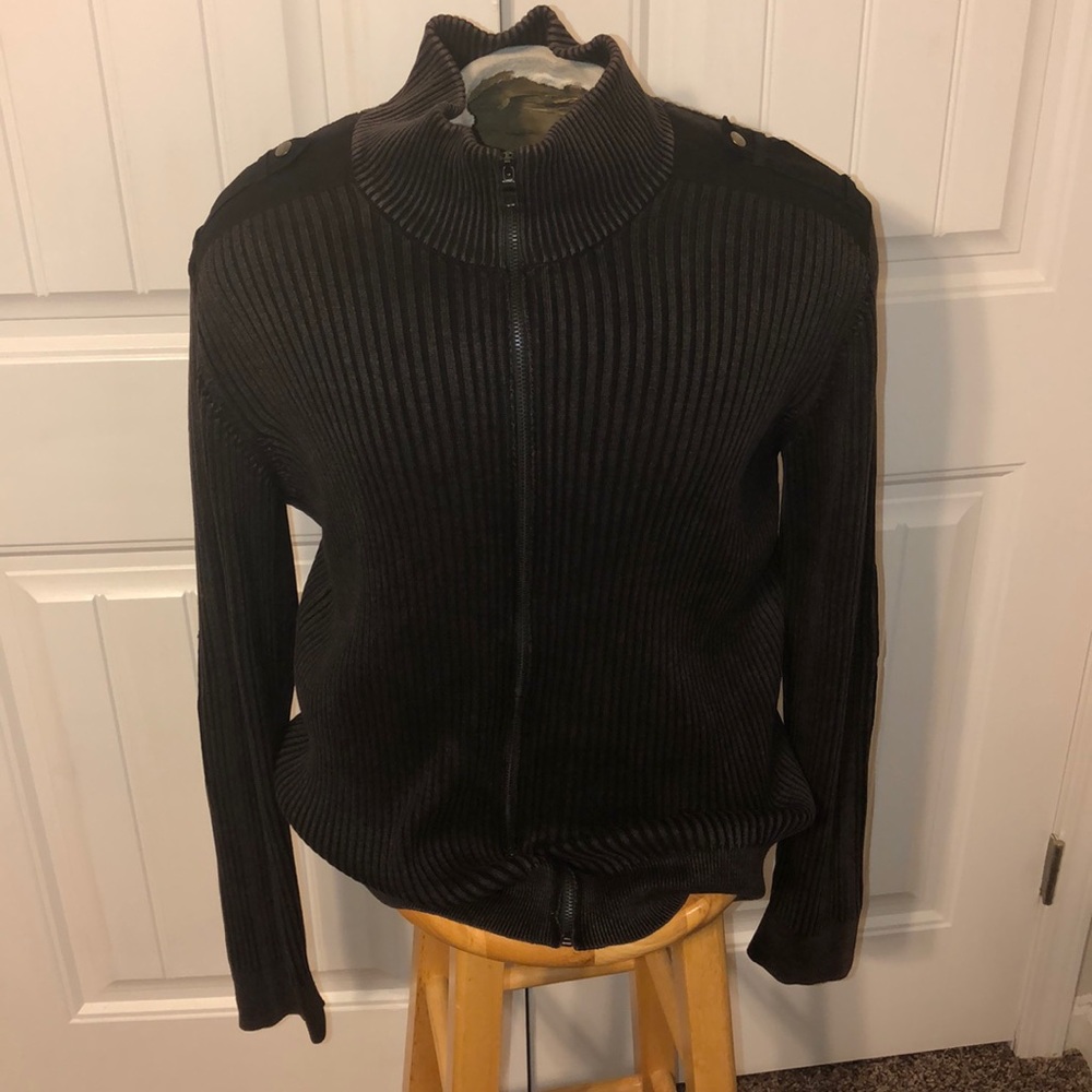 I.N.C. Black Zipper Sweater
